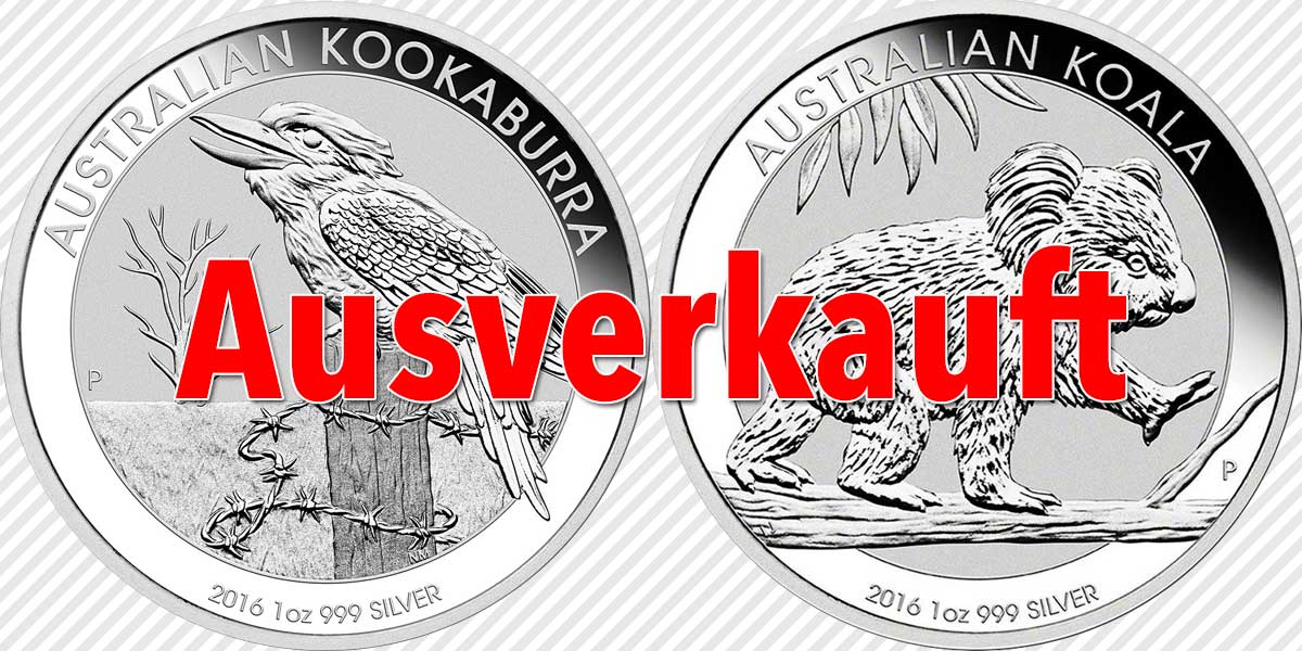 Perth Mint’s Koala und Kookaburra Silbermünzen ausverkauft — Anlagemünzen erfreuen sich großer Beliebtheit