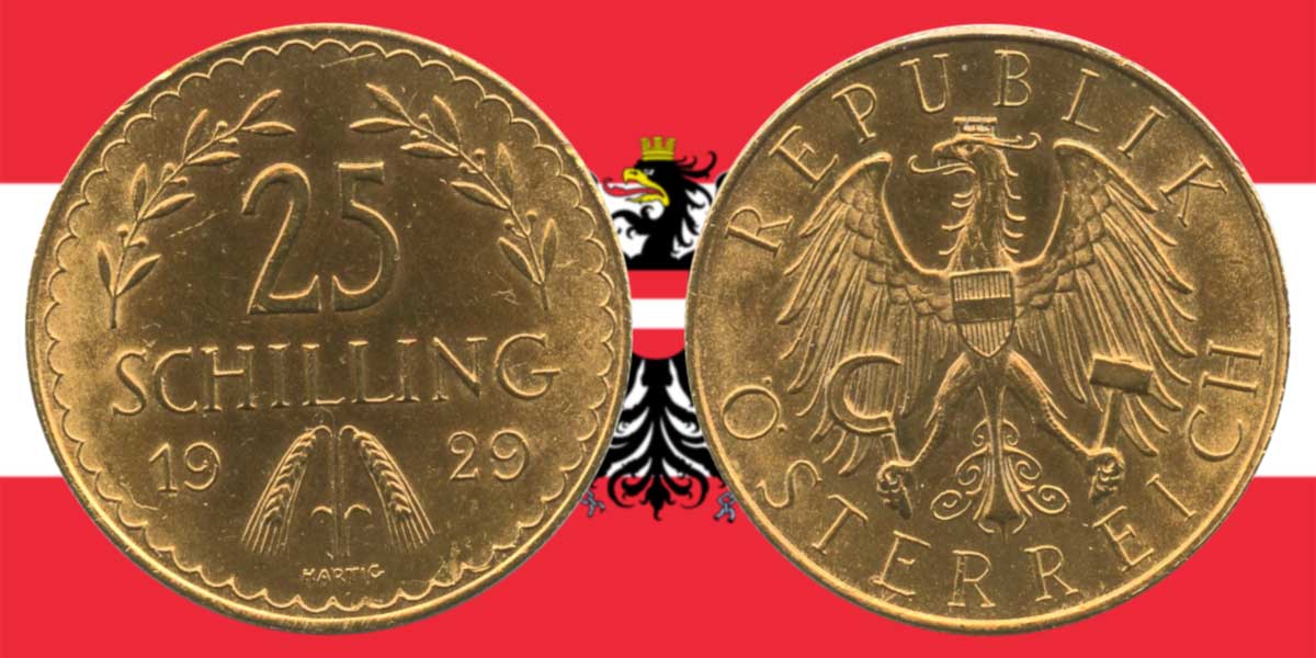 Die 25 Schilling Goldmünze 1926 — 1934