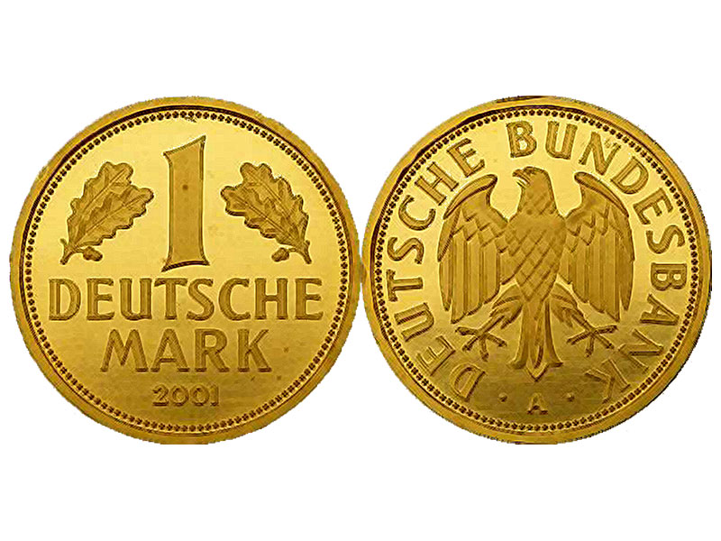 1 DM Goldmark — Auf die guten, alten Zeiten — Deutschen Mark