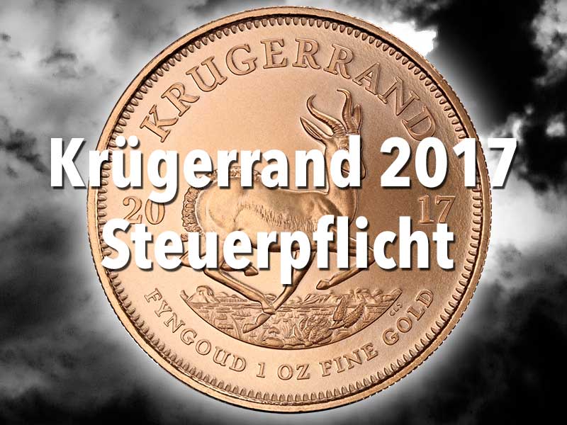 Krügerrand Goldmünze 2017 — Steuerpflicht der 1/50 oz Krugerrand