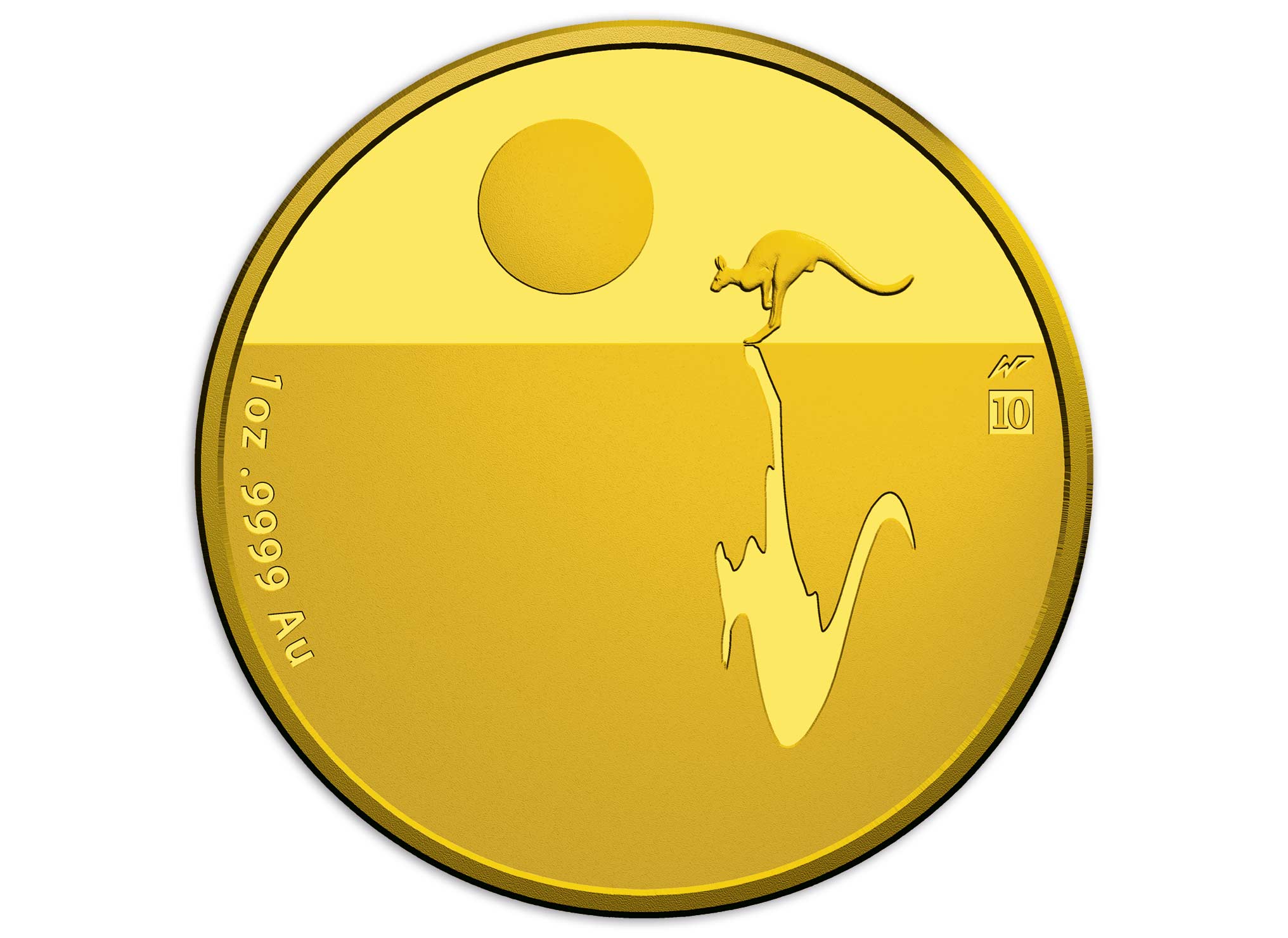 Känguru Goldmünze — Sunset Kangaroo 2017 1oz Gold — Begehrte Goldmünze