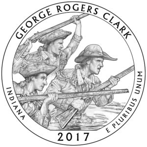 2017 ATB Quarter Silber George Rogers Clark National Historical Park 5 oz