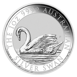 Schwan Silbermünze 1oz Motivseite (Perth Mint) 2017