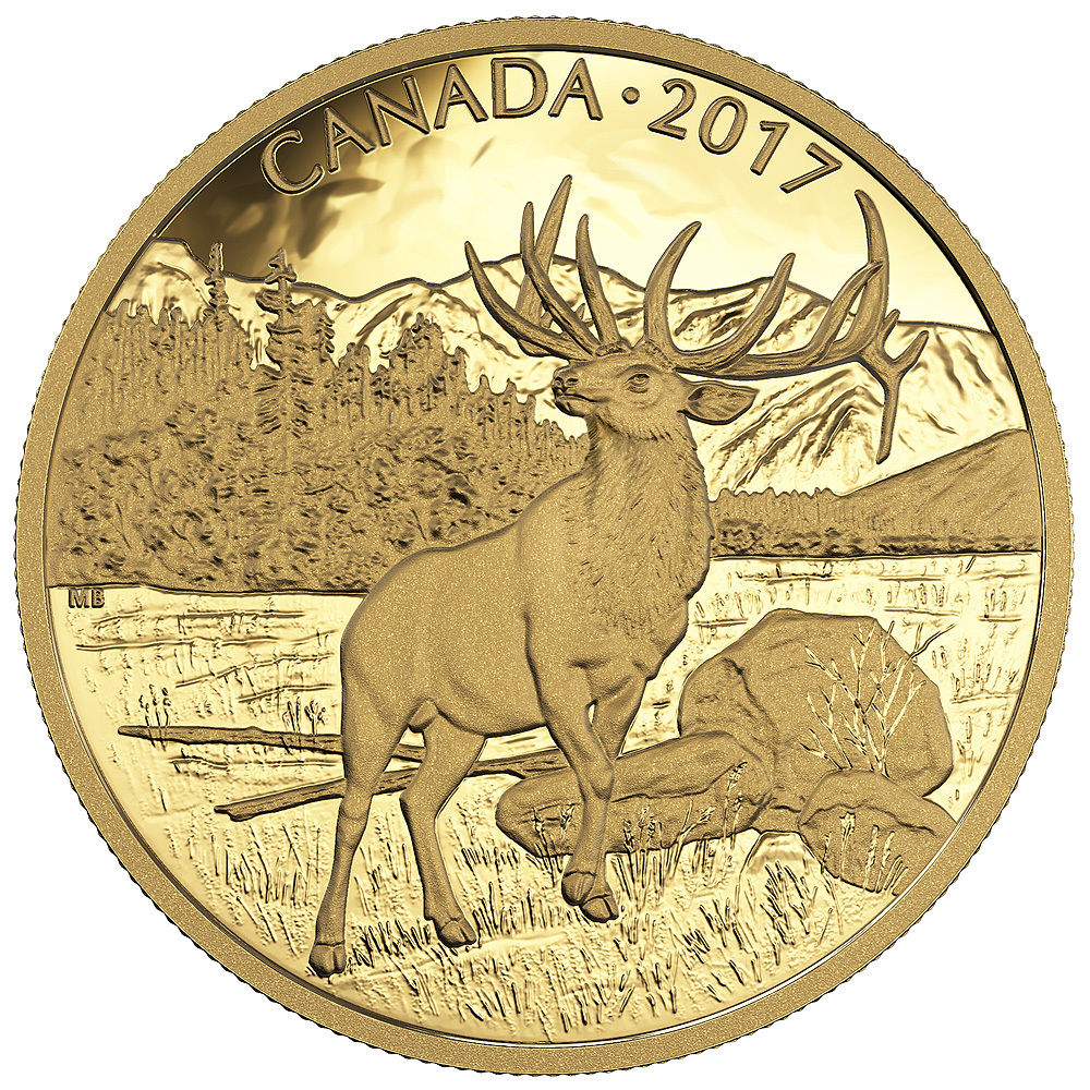 Majestic Elk 2017 — Goldmünze aus Kanada mit nur 400 Stück Auflage