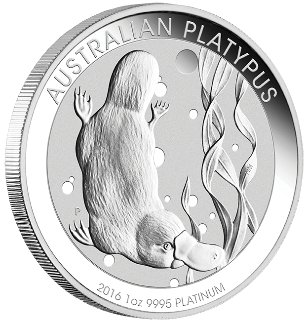 platypus schnabeltier 1oz platin australien perth mint