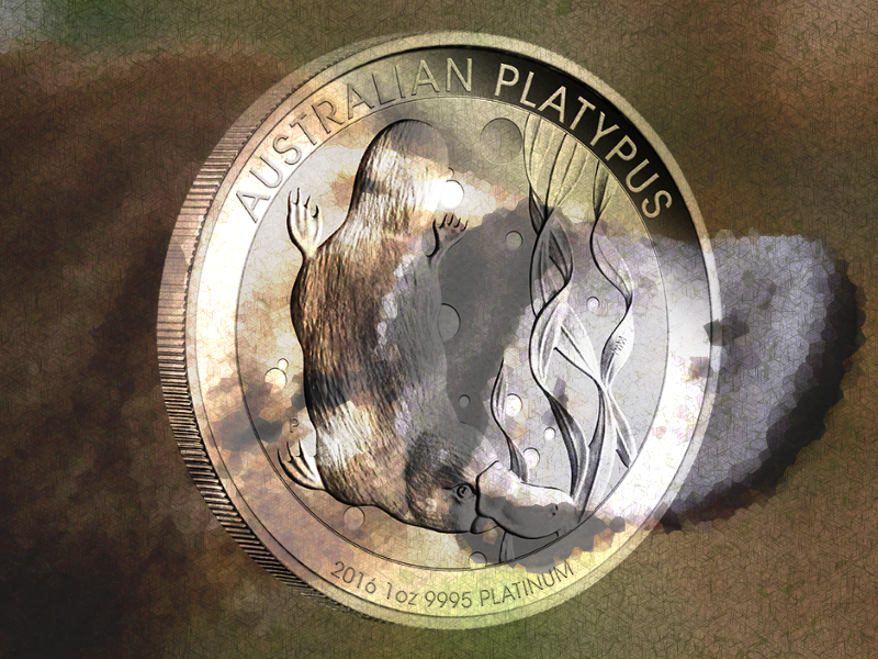 Platypus Platinmünzen aus Australien (Schnabeltier): Auflagen bleiben klein