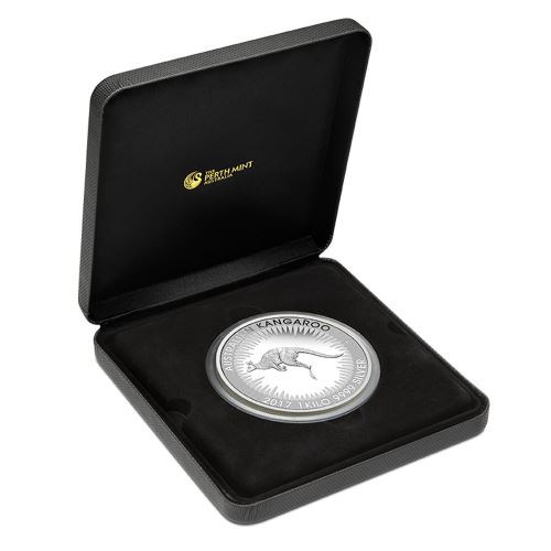 Silber Känguru 1 Kilogramm 2017 Perth Mint Proof Box