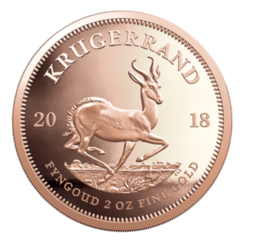 Krügerrand Silber 2018 Bullionmünze und 2 oz Krüger in Gold kommen