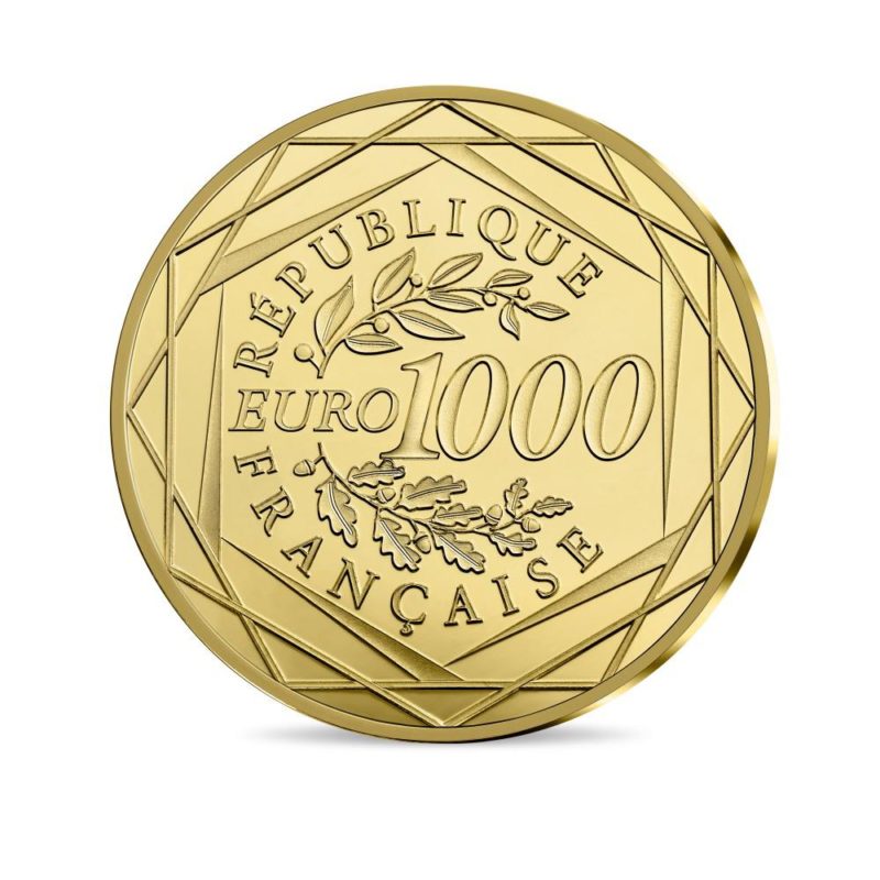 1000 euro goldmuenze frankreich 2018