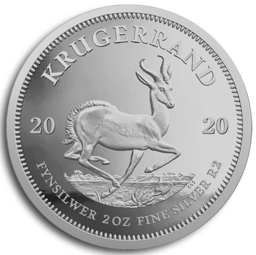 Neuer 2 oz Krügerrand Silber aus Südafrika