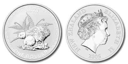 Kiwi 1oz Silber 2005 Kiwi 1oz Silber 2005