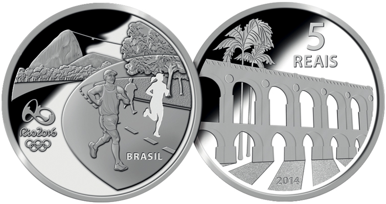 Silbermünzen Olympische Spielen 2016 Rio de Janeiro