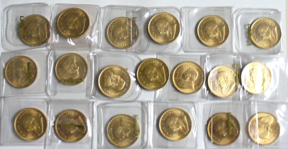 Krügerrand Goldmünzen beim Zoll in Waldshut
