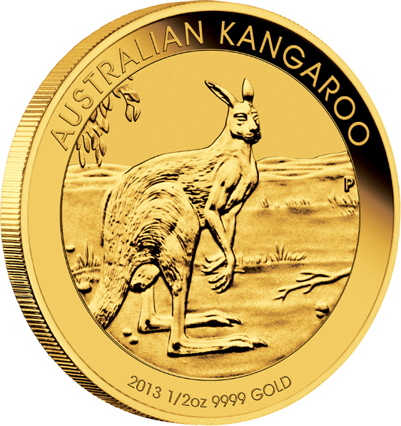 Känguru Goldmünzen der Perth Mint Goldmünzen auch in 2013 kurz über dem Goldpreis steuerfrei