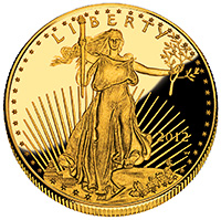 Goldmünzen Eagle sind Absatzrenner - bei steigendem Goldpreis