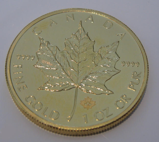 Gold Maple Leaf mit neuem Sicherheitsmerkmal