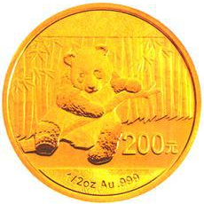 Gold Panda 2014 China 1/2 oz