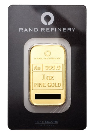 Rand Refinery Goldbarren im Blister