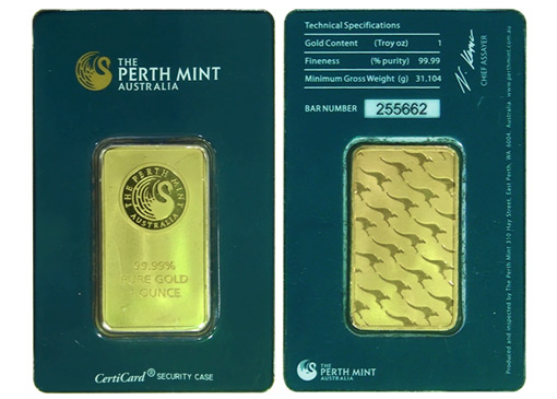 Fake Goldbarren der NICHT von der Perth Mint ist