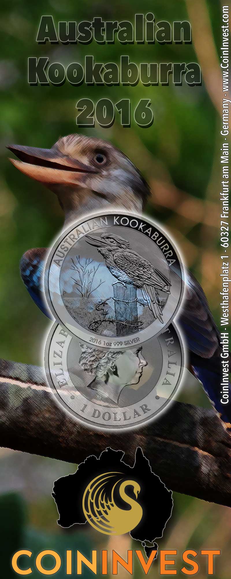 Kookaburra 2016 — Silbermünze Australien — Perth-Mint (Infografik)