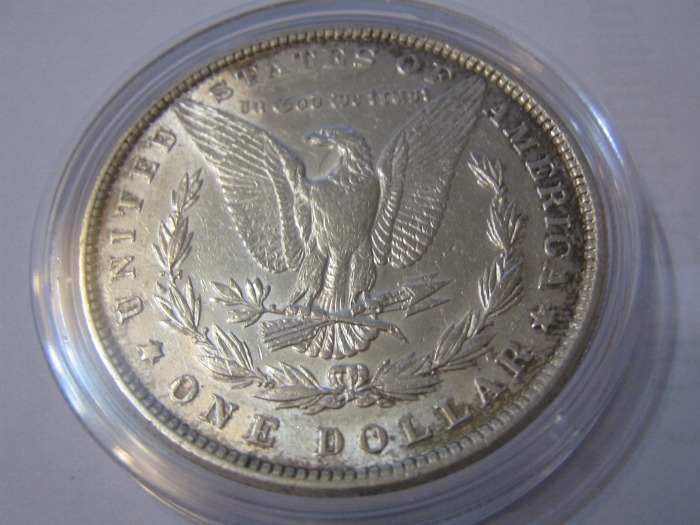 US Eagle auf dem Morgan Dollar der USA